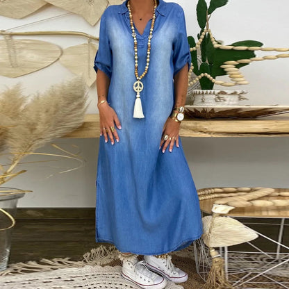 Korinna | V Neck Maxi Dress