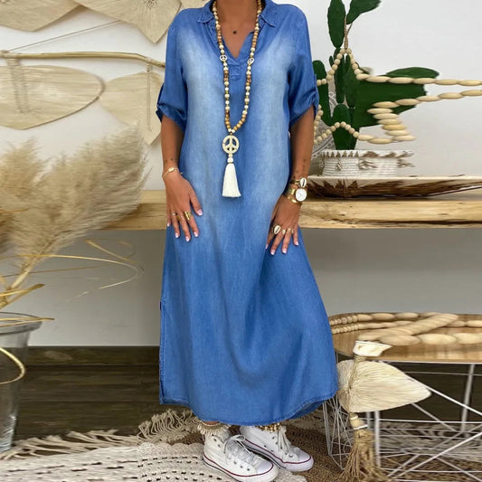Korinna | V Neck Maxi Dress