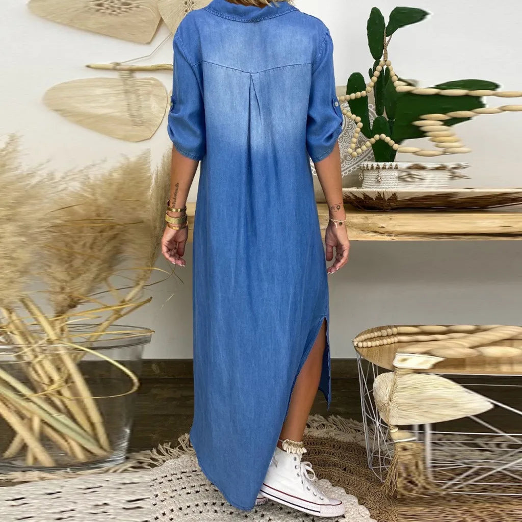 Korinna | V Neck Maxi Dress