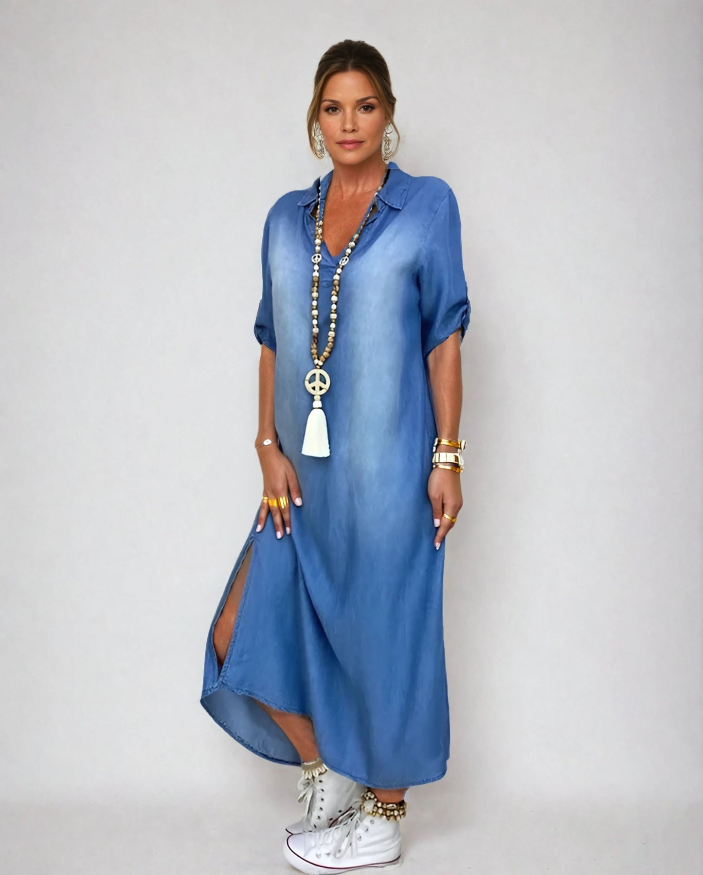 Korinna | V Neck Maxi Dress