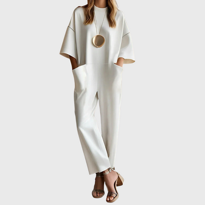 Julia | Elegant Short Sleeve Jumpsuit