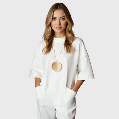 Julia | Elegant Short Sleeve Jumpsuit