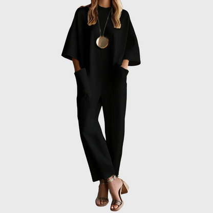 Julia | Elegant Short Sleeve Jumpsuit