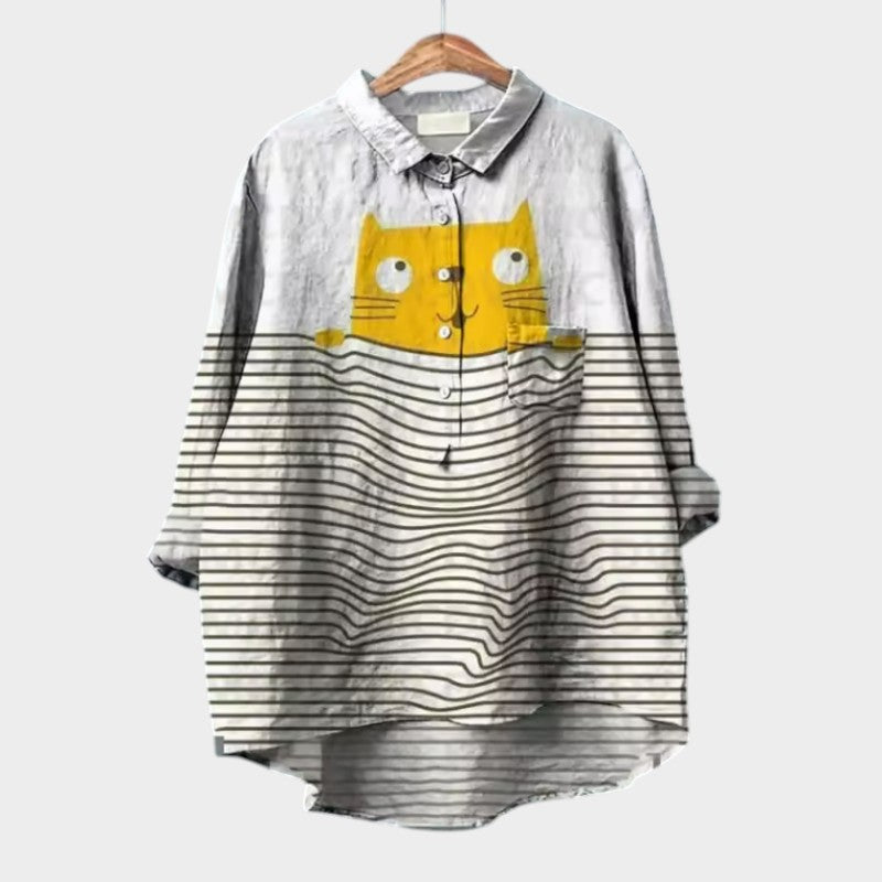 Christina | Premium Blouse with Floral Patterns